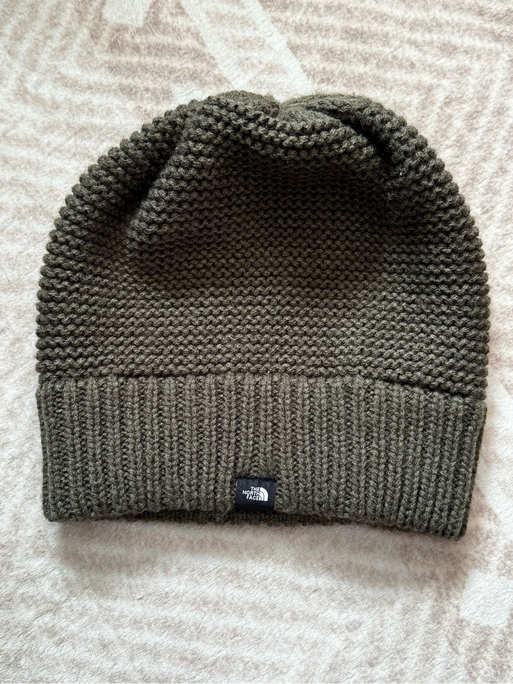 The North Face Olive Green Knit Beanie